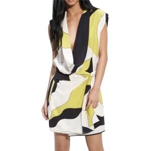 Diane Von Furstenberg “Deblina” Geometric Print Silk Dress